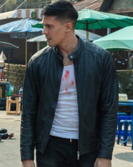 Fistful of Vengeance Lewis Tan Black Leather Jacket