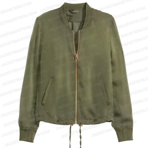 Van Der Valk Maimie Mccoy Green Bomber Jacket