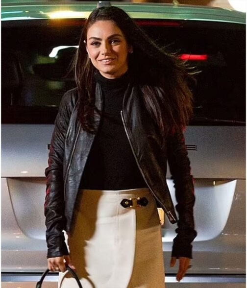Mila Kunis Luckiest Girl Alive Leather Jacket - Image 3