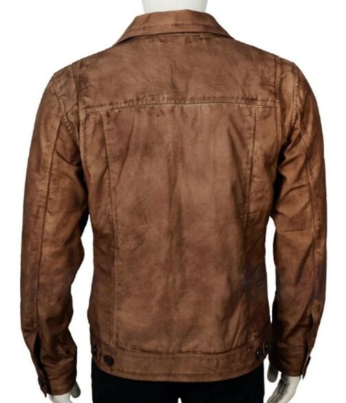 Luke Grimes Yellowstone Brown Leather Jacket - Image 3