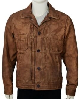 Luke Grimes Yellowstone Brown Leather Jacket