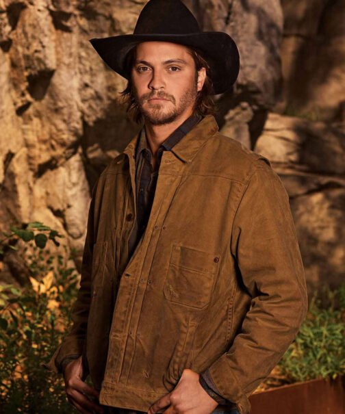 Luke Grimes Yellowstone Brown Leather Jacket - Image 2
