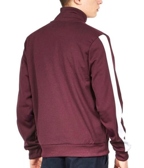 Omar Sy Lupin Maroon Jacket - Image 2