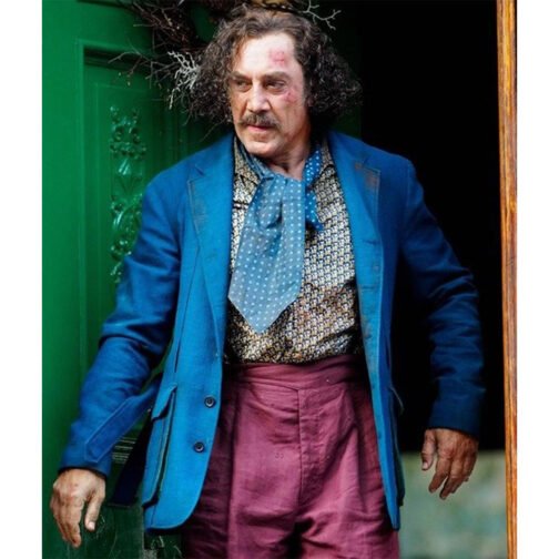 Javier Bardem Lyle Crocodile Blue Blazer - Image 2