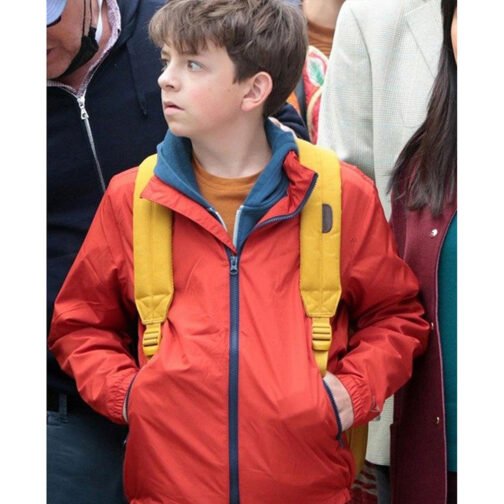 Lyle Lyle Crocodile Winslow Fegley Orange Jacket - Image 6