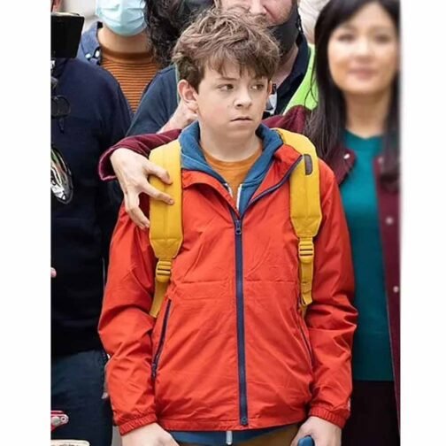 Lyle Lyle Crocodile Winslow Fegley Orange Jacket - Image 4