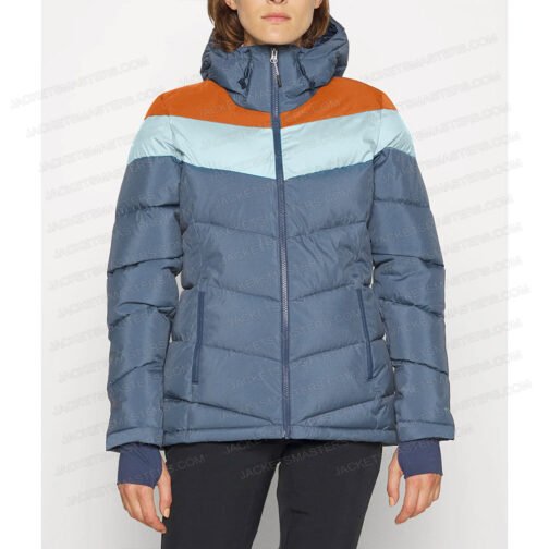 Violet Mcgraw M3GAN Blue Puffer Hooded Jacket