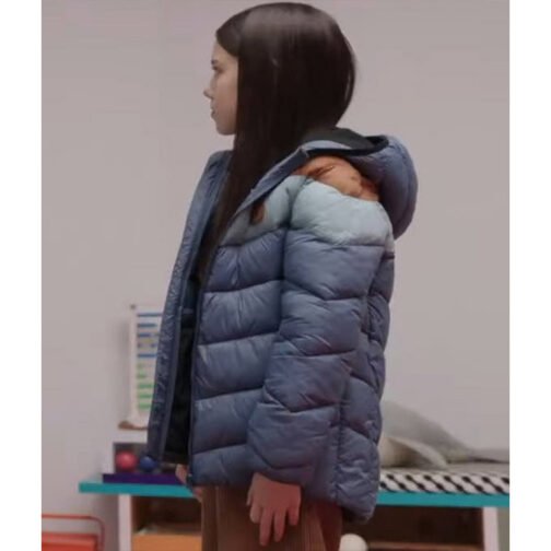 Violet Mcgraw M3GAN Blue Puffer Hooded Jacket - Image 8