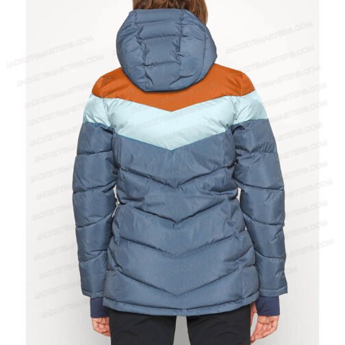 Violet Mcgraw M3GAN Blue Puffer Hooded Jacket - Image 3