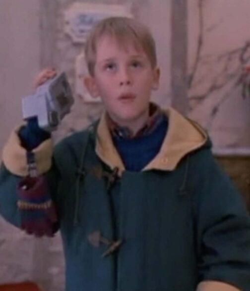 Macaulay Culkin Home Alone Green Wool Duffle Coat - Image 12