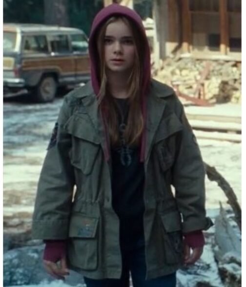 Isabella Sermon Jurassic World Dominion Cotton Green Jacket - Image 9