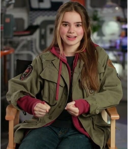 Isabella Sermon Jurassic World Dominion Cotton Green Jacket - Image 2