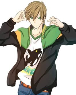 Makoto Tachibana Free! Green and Black Jacket