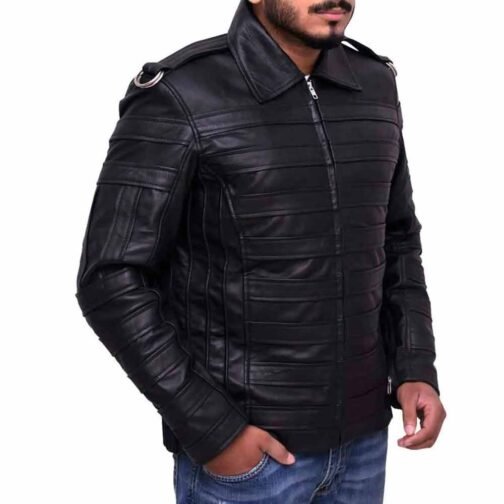 Michael Jackson Man In The Mirror Leather Jacket - Image 5