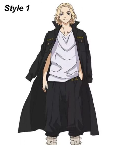 Manjiro Sano Tokyo Revengers Cotton Black Coat
