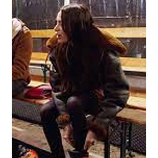 Margaux Lignel Real Girlfriends in Paris Brown Jacket with Fur Collar - Image 7