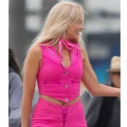 Barbie Margot Robbie Cotton Pink Vest - Image 23