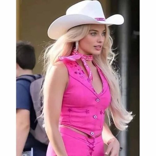 Barbie Margot Robbie Cotton Pink Vest - Image 24