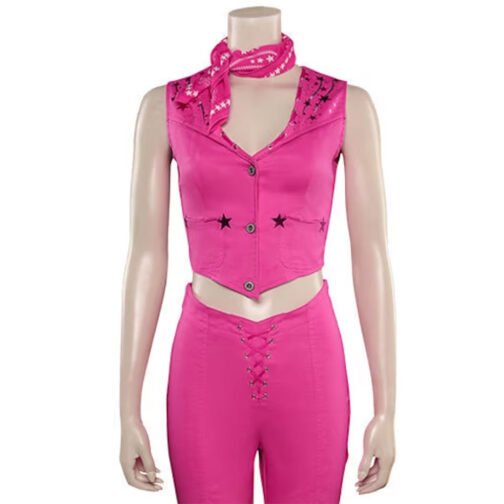 Barbie Margot Robbie Cotton Pink Vest - Image 3