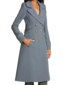 Bull S06 Geneva Carr Grey Double Breasted Wool Coat