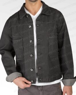 Omar Metwally Big Sky Grey Denim Jacket