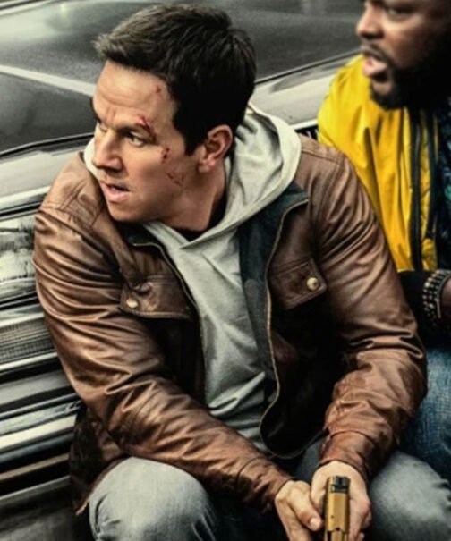 Spenser Confidential Mark Wahlberg Brown Leather Jacket - Image 10