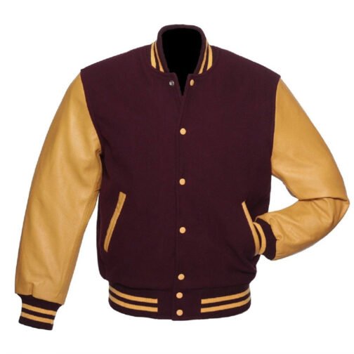 Varsity Wool and Leather Jacket - Image 12