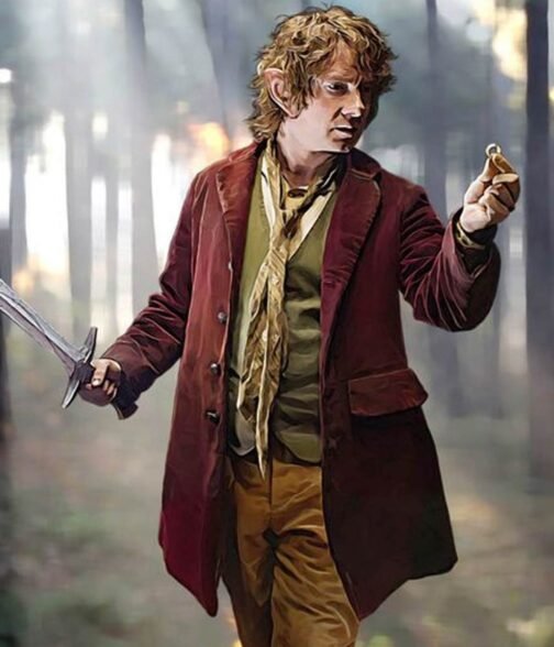 The Hobbit Martin Freeman Corduroy Coat - Image 6