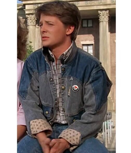 Marty Mcfly BTTF Denim Jacket - Image 11