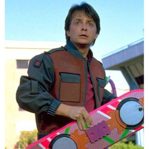 Marty Mcfly Back To The Future 2 Leather Jacket - Image 2
