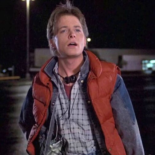 Marty Mcfly Back To The Future Puffer Vest - Image 9