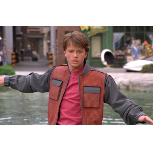 Marty Mcfly Back To The Future 2 Leather Jacket - Image 13