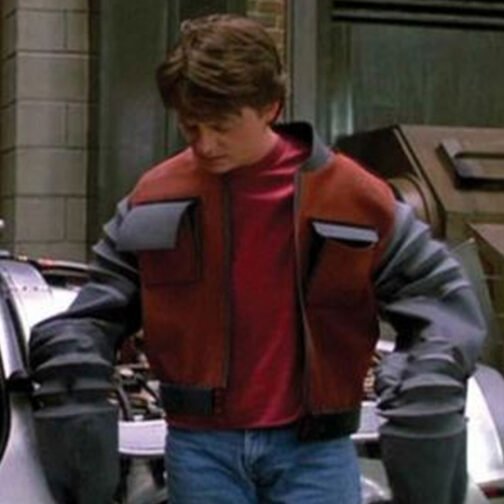 Marty Mcfly Back To The Future 2 Leather Jacket - Image 14