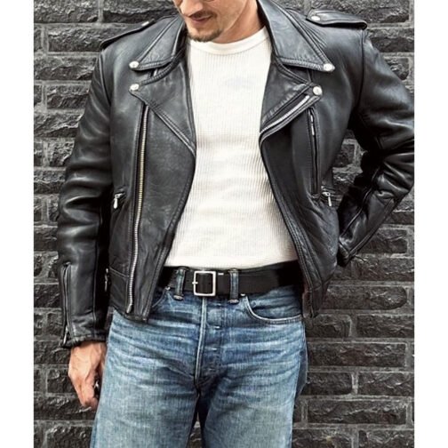 Mascot Biker Leather Jacket - Image 5