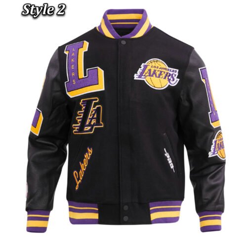 Mash Up Capsule LA Lakers Varsity Jacket - Image 2