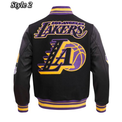 Mash Up Capsule LA Lakers Varsity Jacket - Image 5