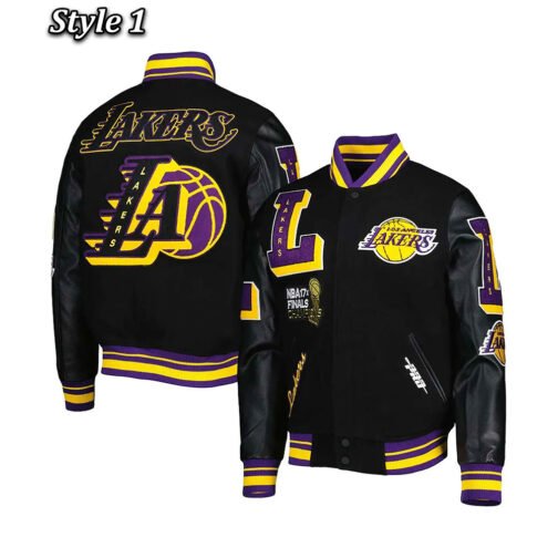 Mash Up Capsule LA Lakers Varsity Jacket - Image 11