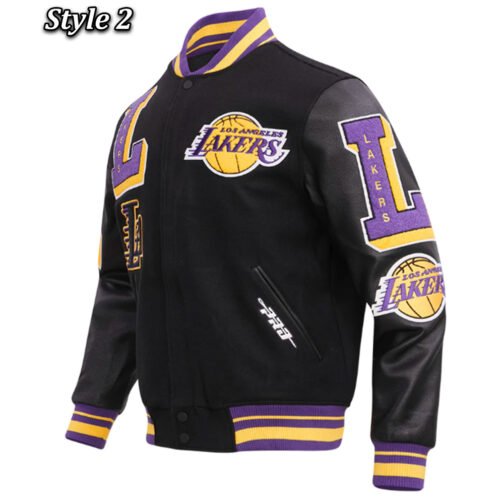 Mash Up Capsule LA Lakers Varsity Jacket - Image 9