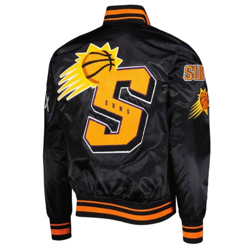 Mash Up Capsule Phoenix Suns Black Satin Jacket - Image 2