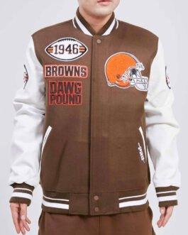 Cleveland Browns Mash Up Varsity Jacket