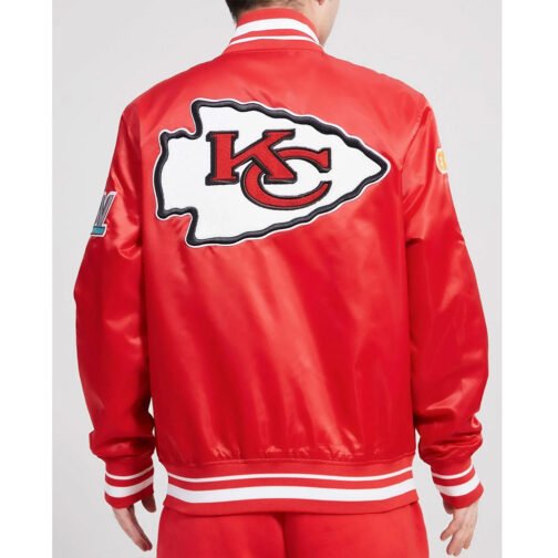 Mash Up Kansas City Chiefs Red Satin Jacket - Image 2