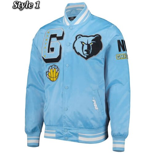 Memphis Grizzlies Mash Up Capsule Blue Jacket - Image 5