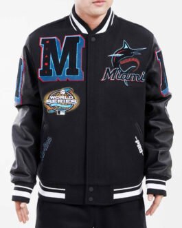 Miami Marlins Mash Up Varsity Jacket