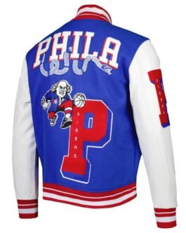 Mash Up Philadelphia 76ers Capsule Royal Varsity Jacket