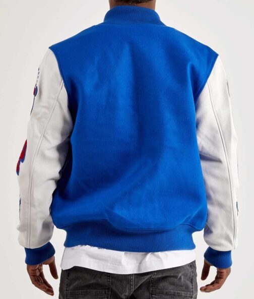 Mash Up Philadelphia 76ers Royal Varsity Jacket - Image 2