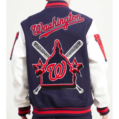 Washington Nationals Mash Up Varsity Jacket - Image 3