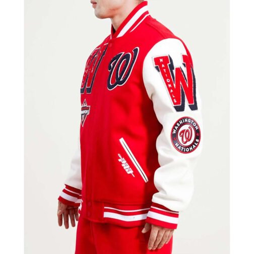 Washington Nationals Mash Up Varsity Jacket - Image 8