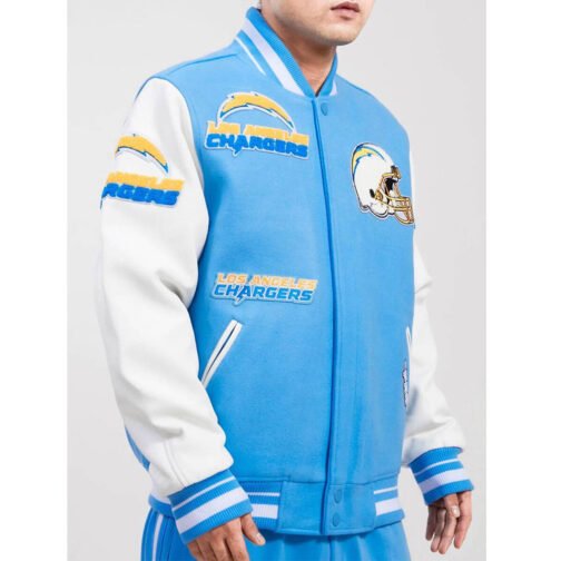 Mashup Los Angeles Chargers Varsity Jacket - Image 4
