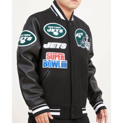 Mashup New York Jets Varsity Jacket - Image 3