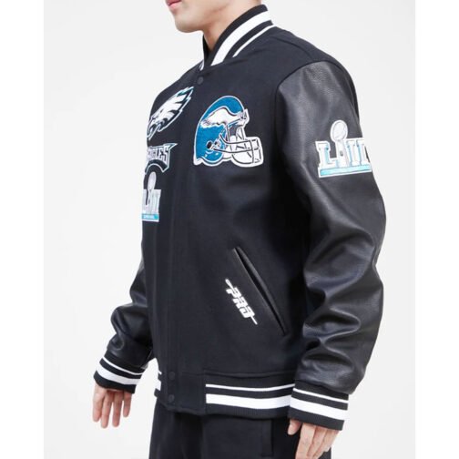 Mashup Philadelphia Eagles Varsity Jacket - Image 4